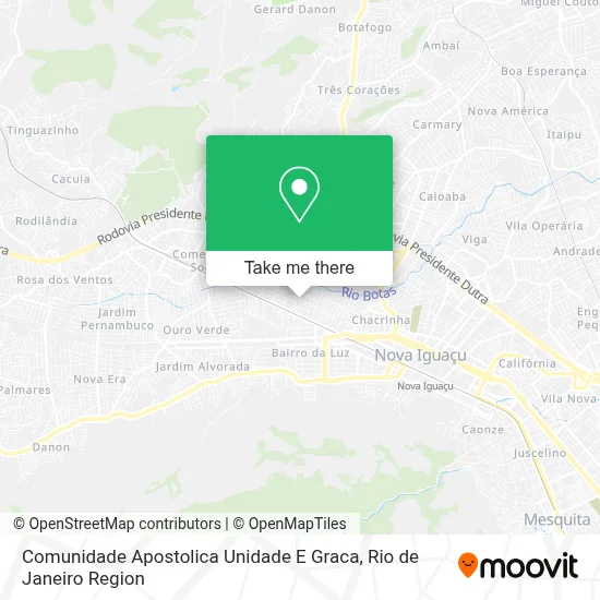 Comunidade Apostolica Unidade E Graca map
