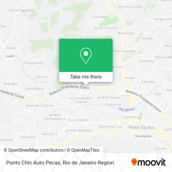 Ponto Chic Auto Pecas map