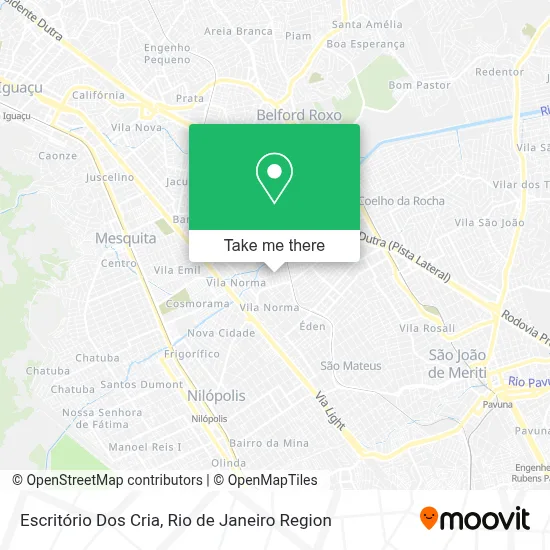 Escritório Dos Cria map