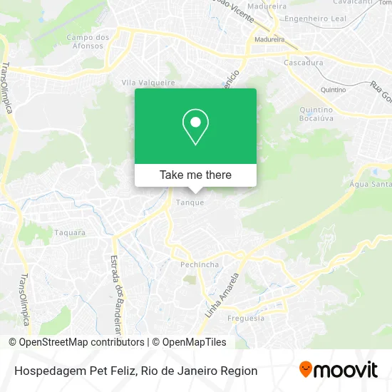 Hospedagem Pet Feliz map
