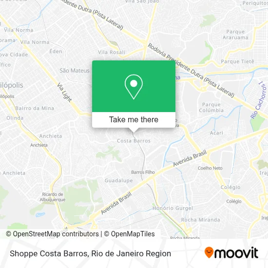 Shoppe Costa Barros map