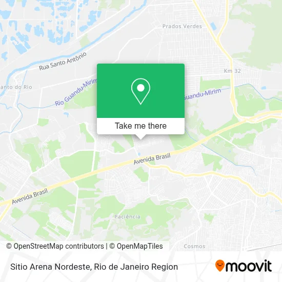 Sitio Arena Nordeste map