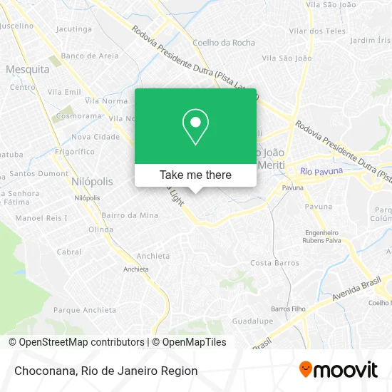 Choconana map