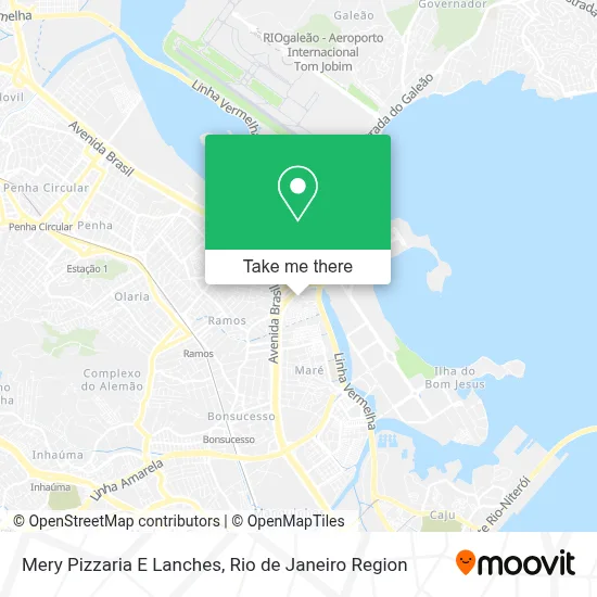 Mery Pizzaria E Lanches map