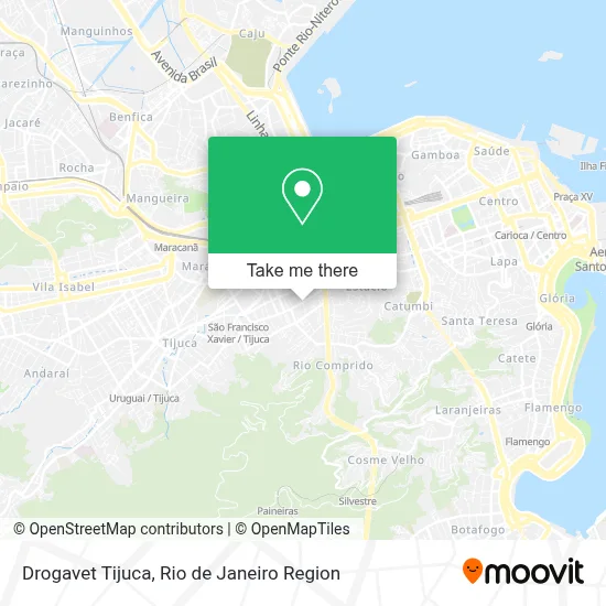 Drogavet Tijuca map