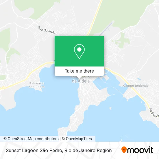 Sunset Lagoon São Pedro map