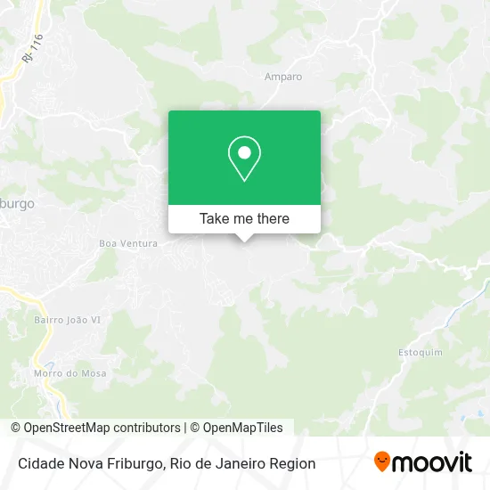 Cidade Nova Friburgo map