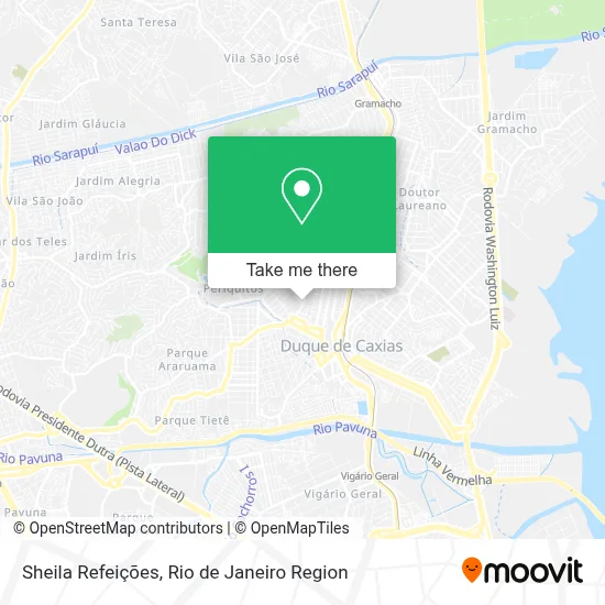 Sheila Refeições map