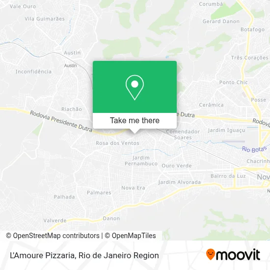 L'Amoure Pizzaria map
