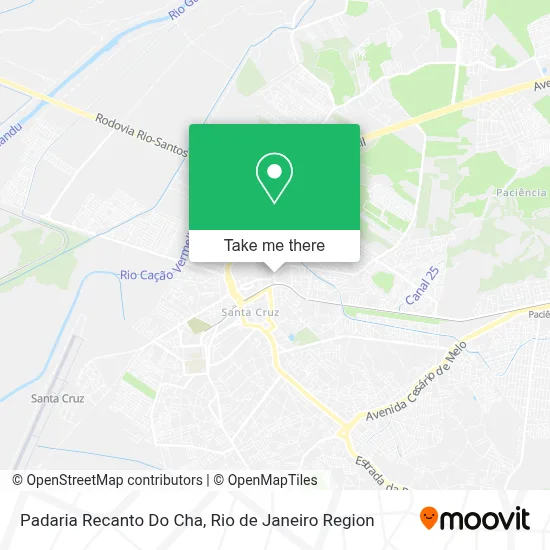 Padaria Recanto Do Cha map