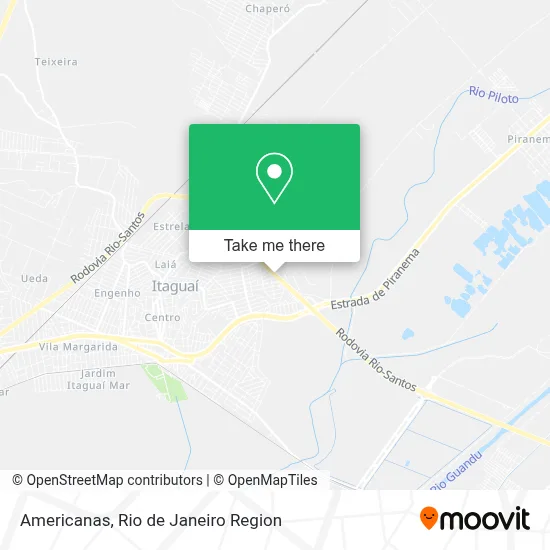 Americanas map