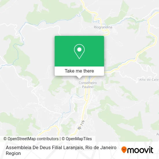 Assembleia De Deus Filial Laranjais map