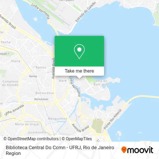 Biblioteca Central Do Ccmn - UFRJ map