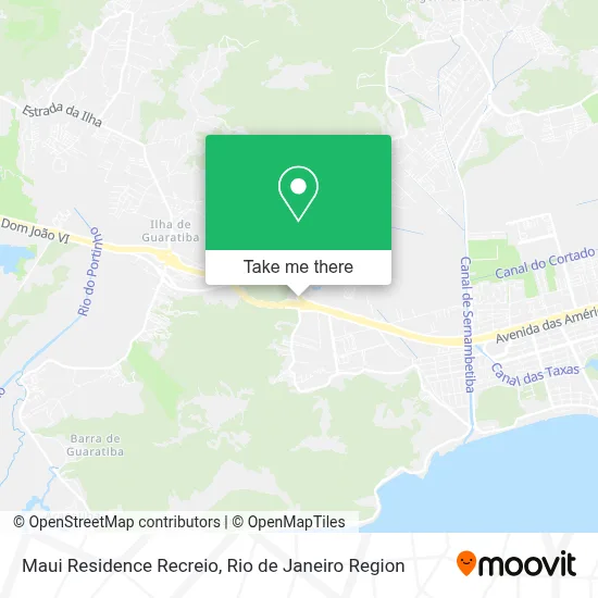 Maui Residence Recreio map