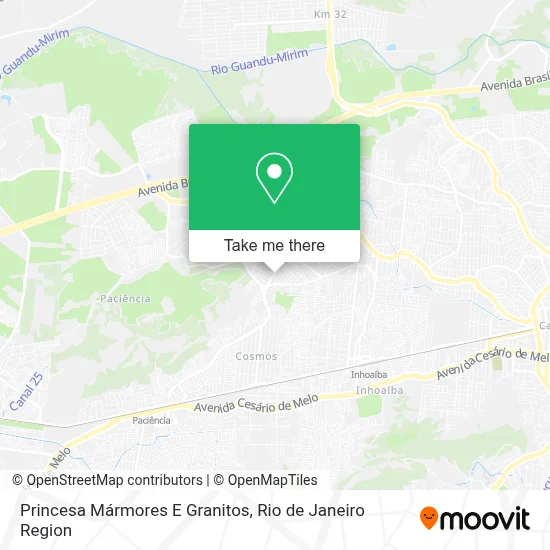 Princesa Mármores E Granitos map