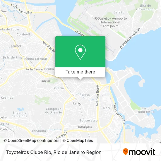Toyoteiros Clube Rio map