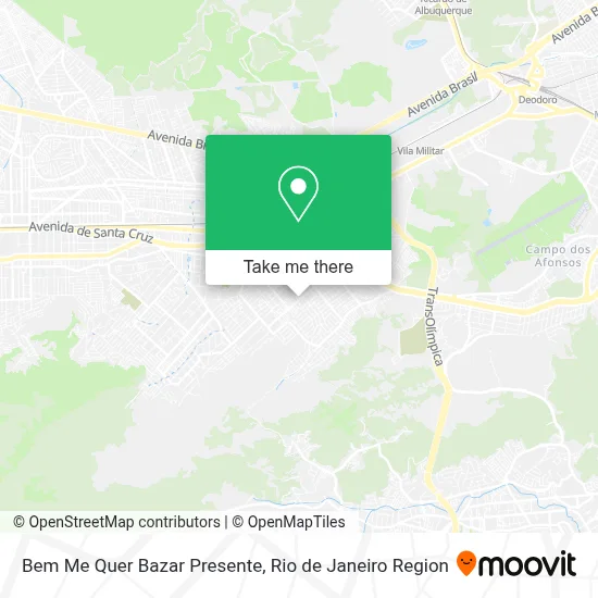 Bem Me Quer Bazar Presente map