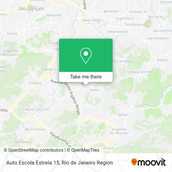 Auto Escola Estrela 15 map