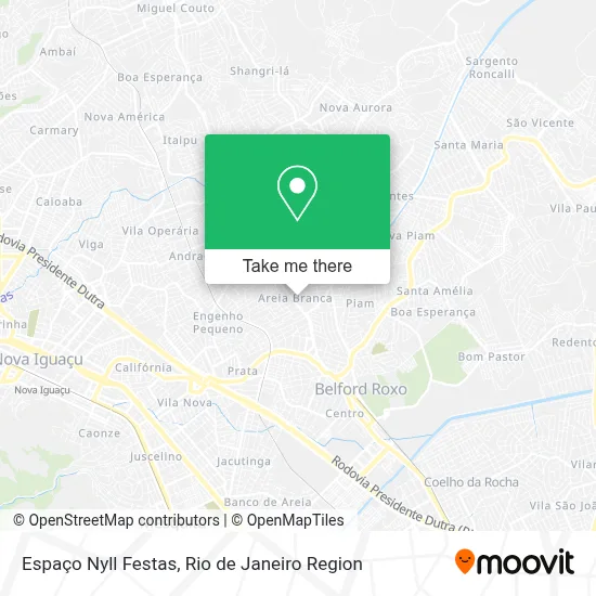 Espaço Nyll Festas map