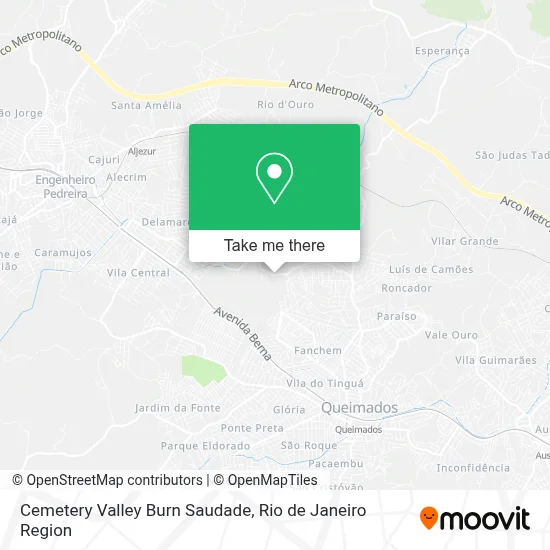 Cemetery Valley Burn Saudade map