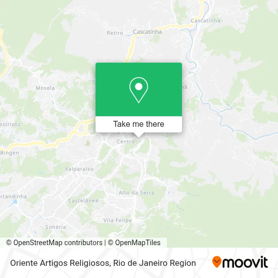 Oriente Artigos Religiosos map