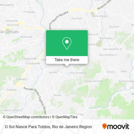 O Sol Nasce Para Toldos map