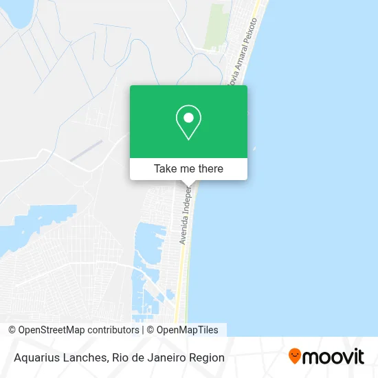 Aquarius Lanches map