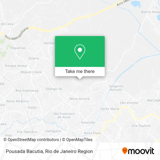 Pousada Bacutia map