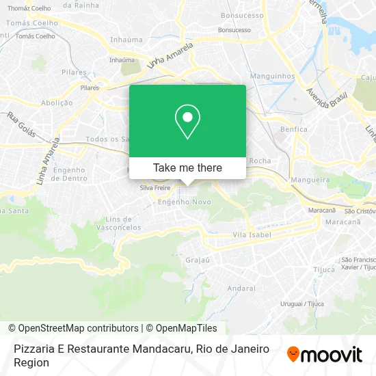 Pizzaria E Restaurante Mandacaru map
