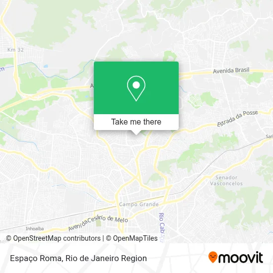 Espaço Roma map