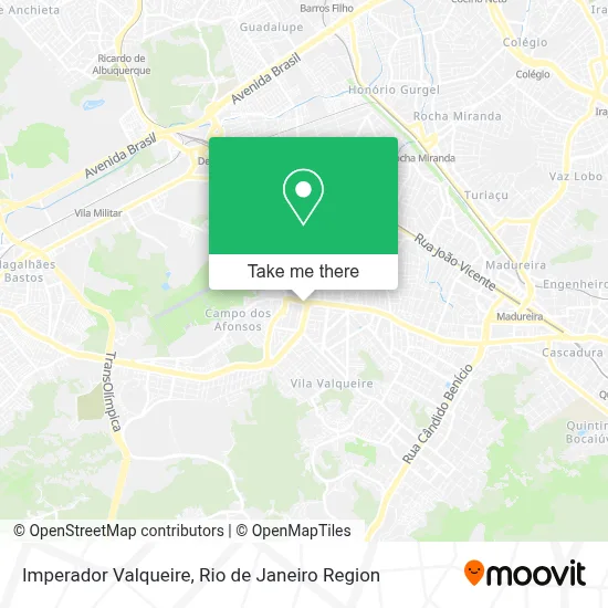 Imperador Valqueire map