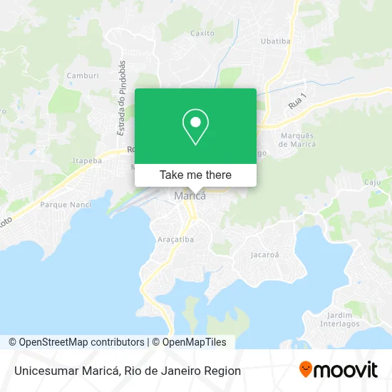 Unicesumar Maricá map