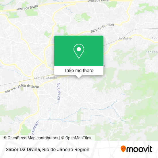 Sabor Da Divina map