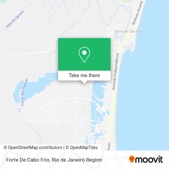 Forte De Cabo Frio map