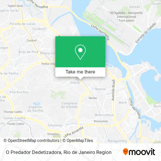 O Predador Dedetizadora map