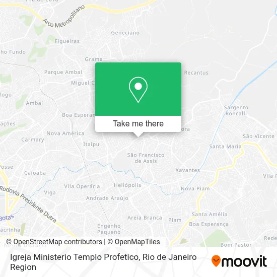 Igreja Ministerio Templo Profetico map