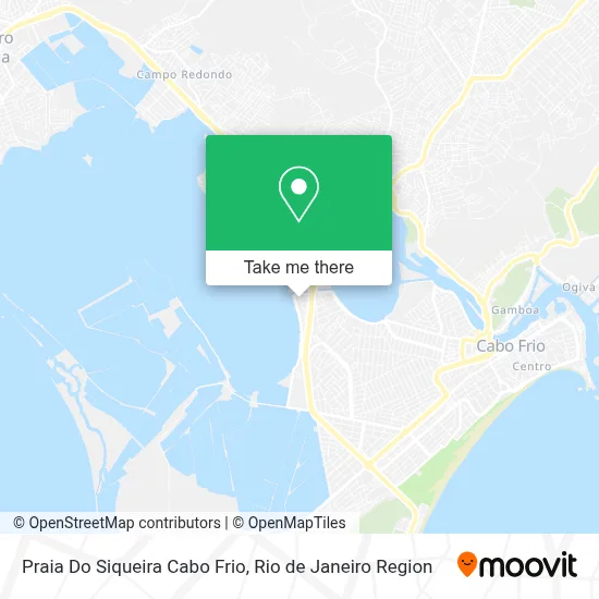 Praia Do Siqueira Cabo Frio map