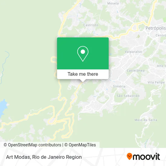 Art Modas map
