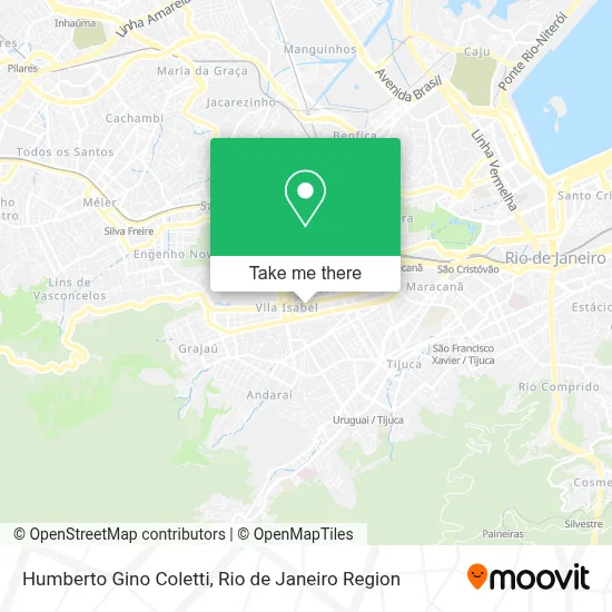 Humberto Gino Coletti map