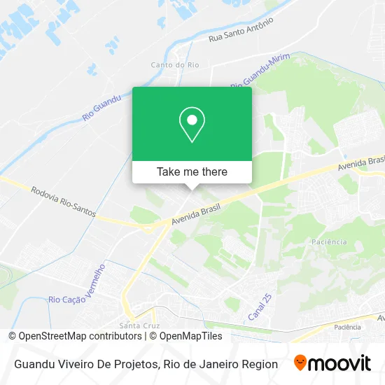 Guandu Viveiro De Projetos map