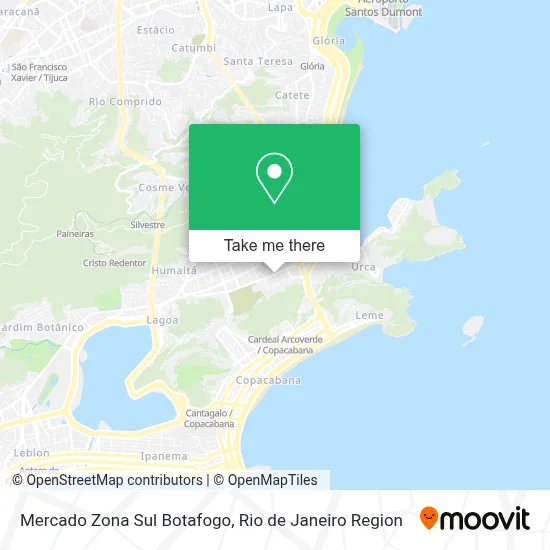 Mercado Zona Sul Botafogo map