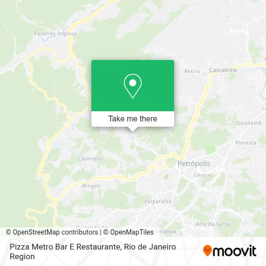 Pizza Metro Bar E Restaurante map