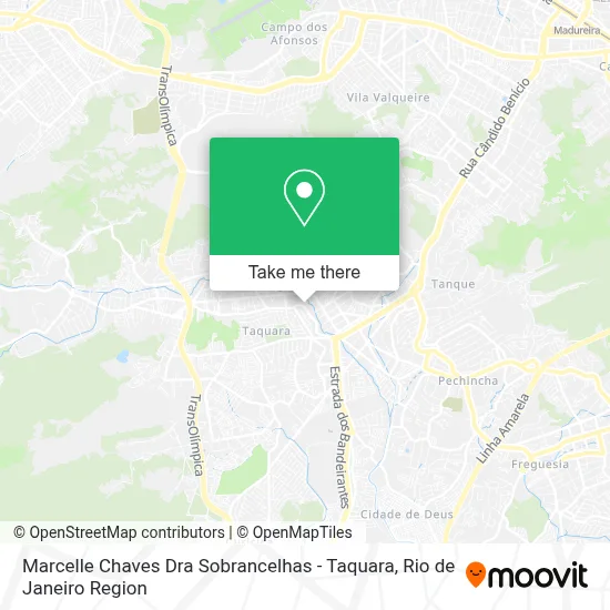Marcelle Chaves Dra Sobrancelhas - Taquara map