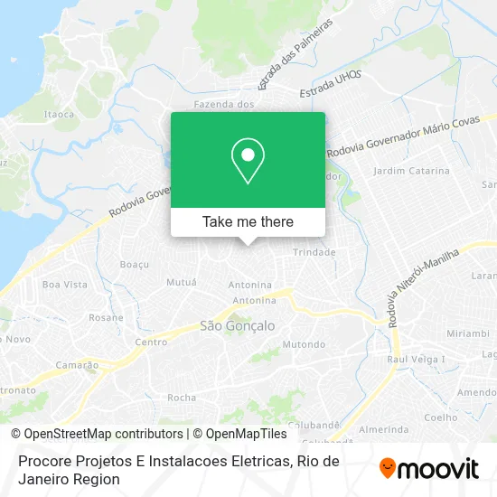 Procore Projetos E Instalacoes Eletricas map