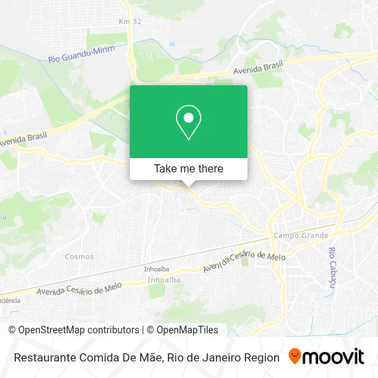 Restaurante  Comida De Mãe map