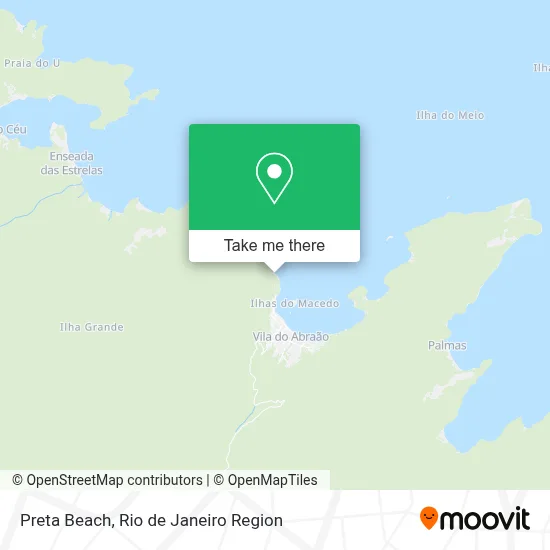 Preta Beach map