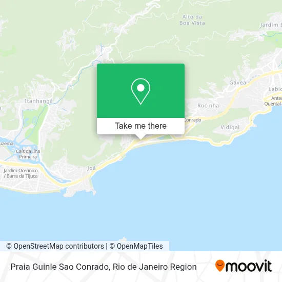 Praia Guinle Sao Conrado map