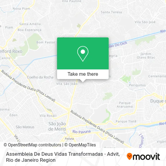 Assembleia De Deus Vidas Transformadas - Advit map