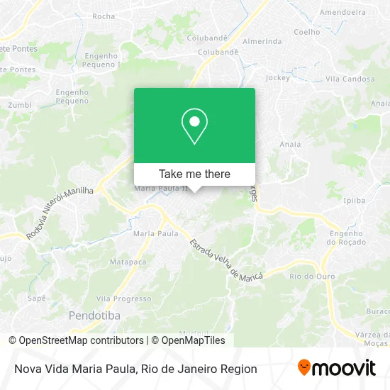 Nova Vida Maria Paula map