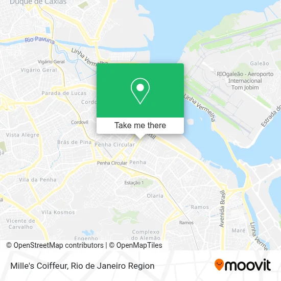Mille's Coiffeur map